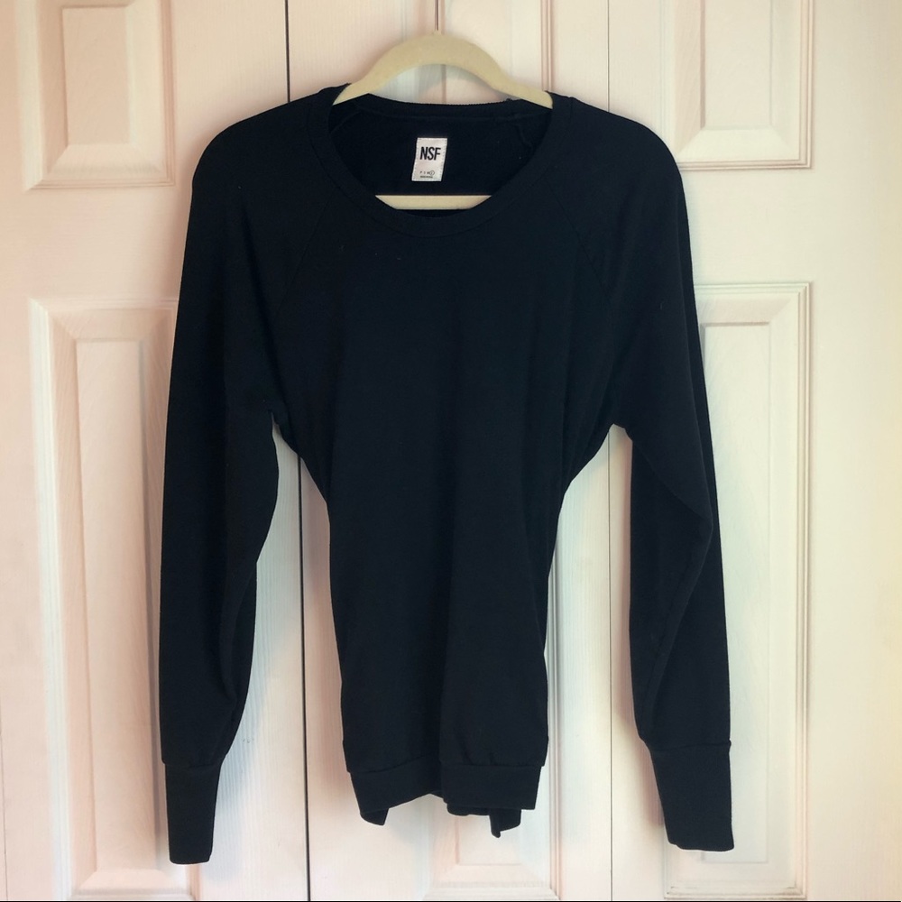 NSF Clothing Women’s Lace-Up Back Top Blouse size L
